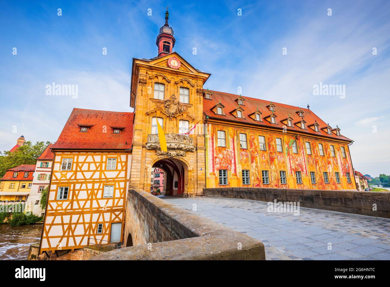 Bamberga, Germania. Municipio di Bamberg (Altes Rathaus) Foto Stock