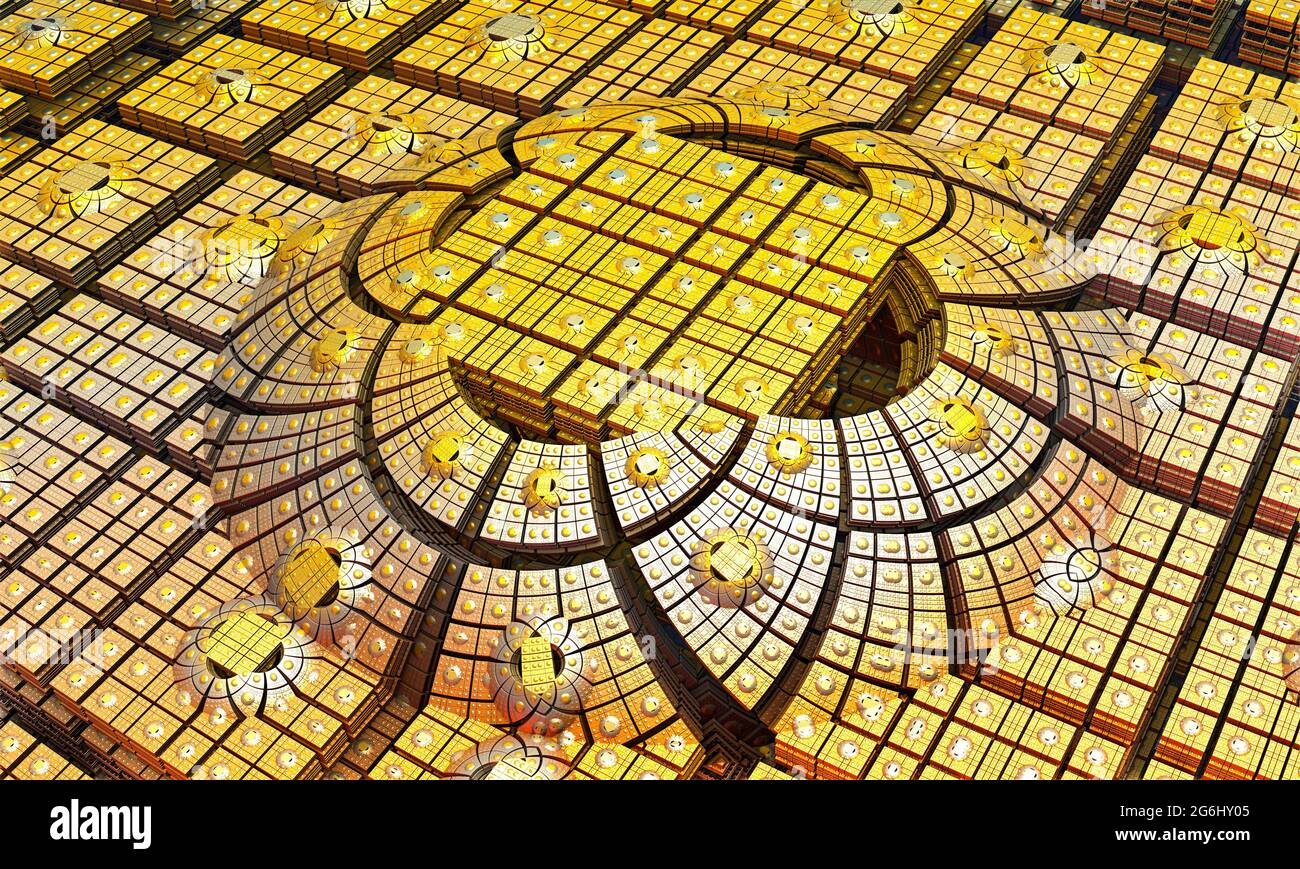 disegno frattale generato dal computer 3D astratto.Fractal è modello senza fine.i Fractals sono modelli infinitamente complessi che sono auto-simili attraverso di Foto Stock