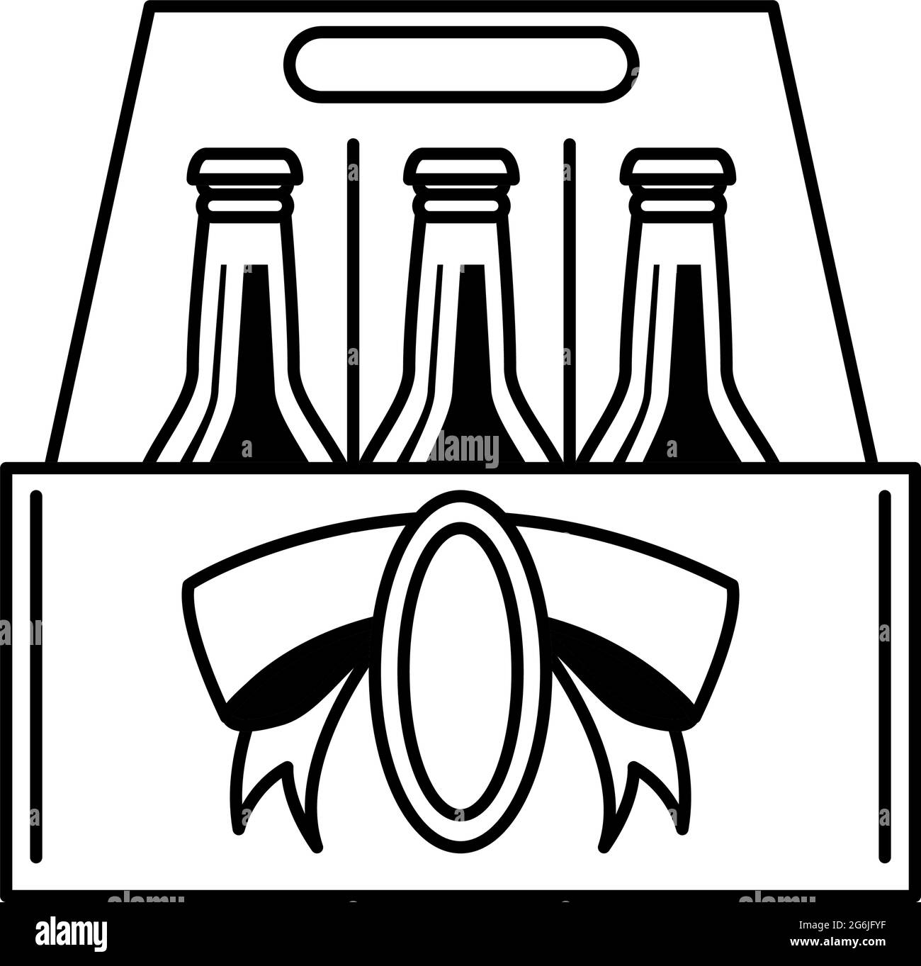 bottiglie di birra in scatola Illustrazione Vettoriale