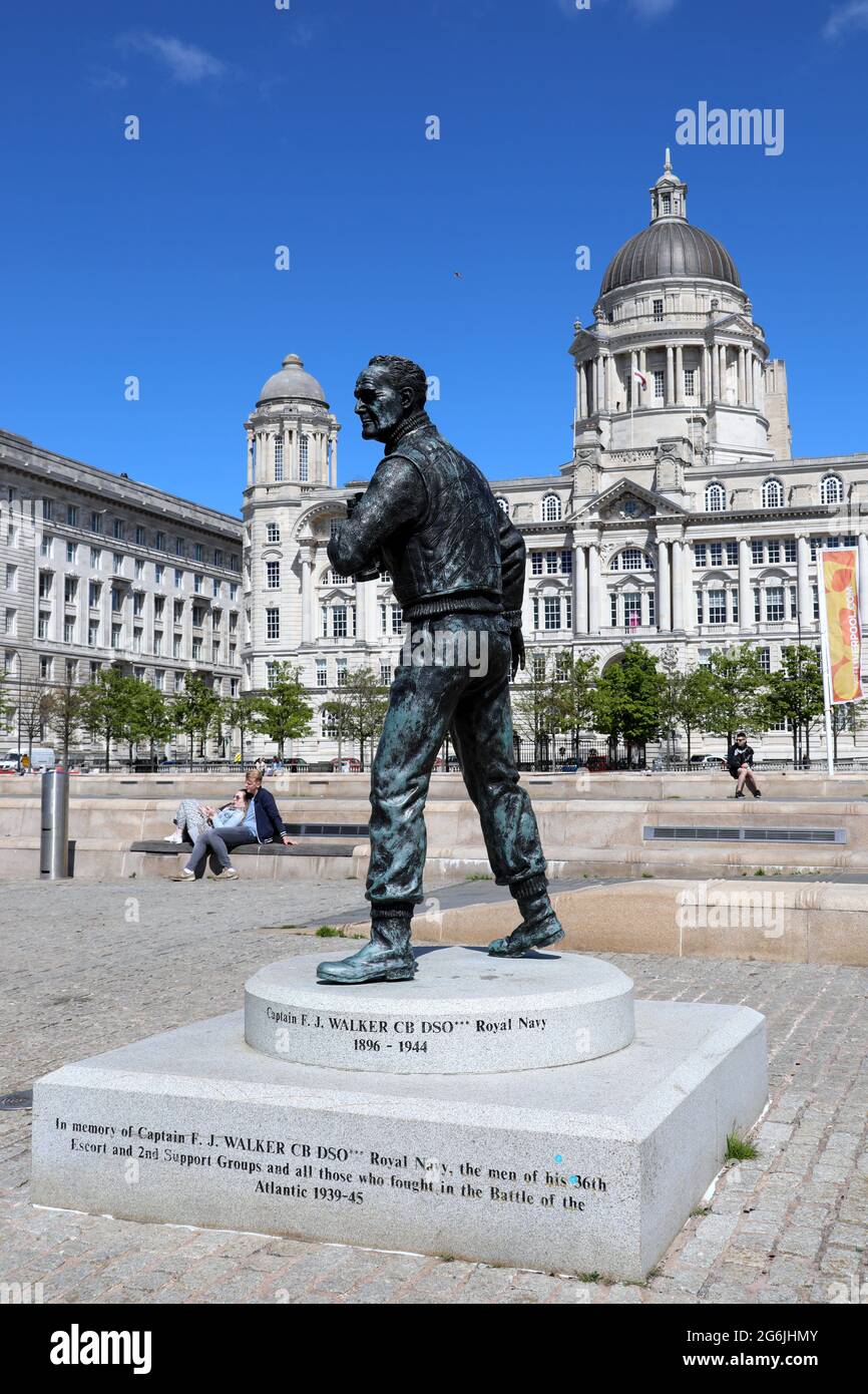 Battaglia del memoriale Atlantico a Liverpool Foto Stock