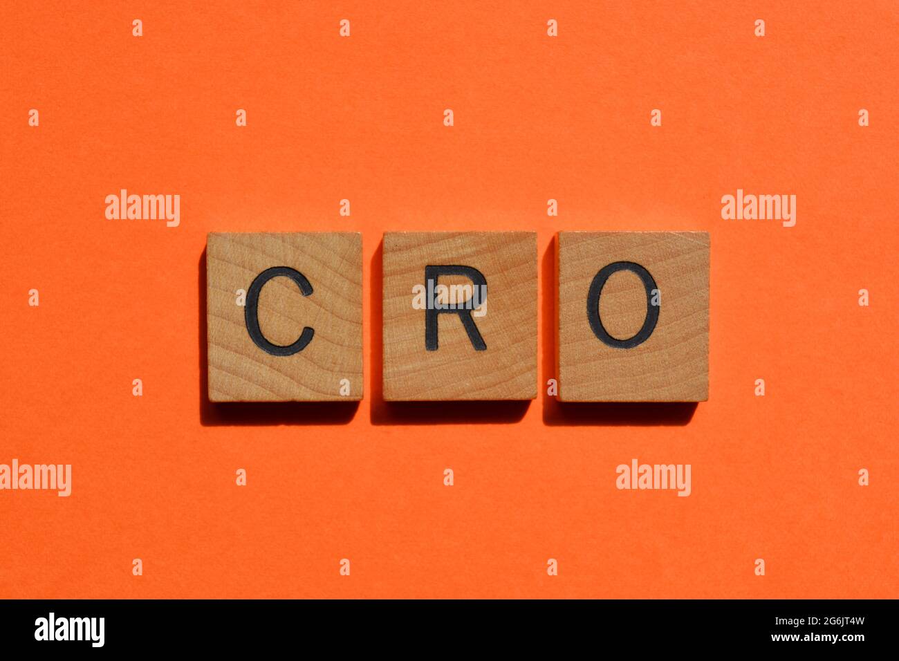 CRO, acronimo di Chief Risk Officer o Clinical Research Organization Foto Stock
