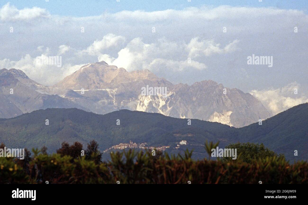 Grotta di marmo a Carrara nelle Aloi Apuane Foto Stock