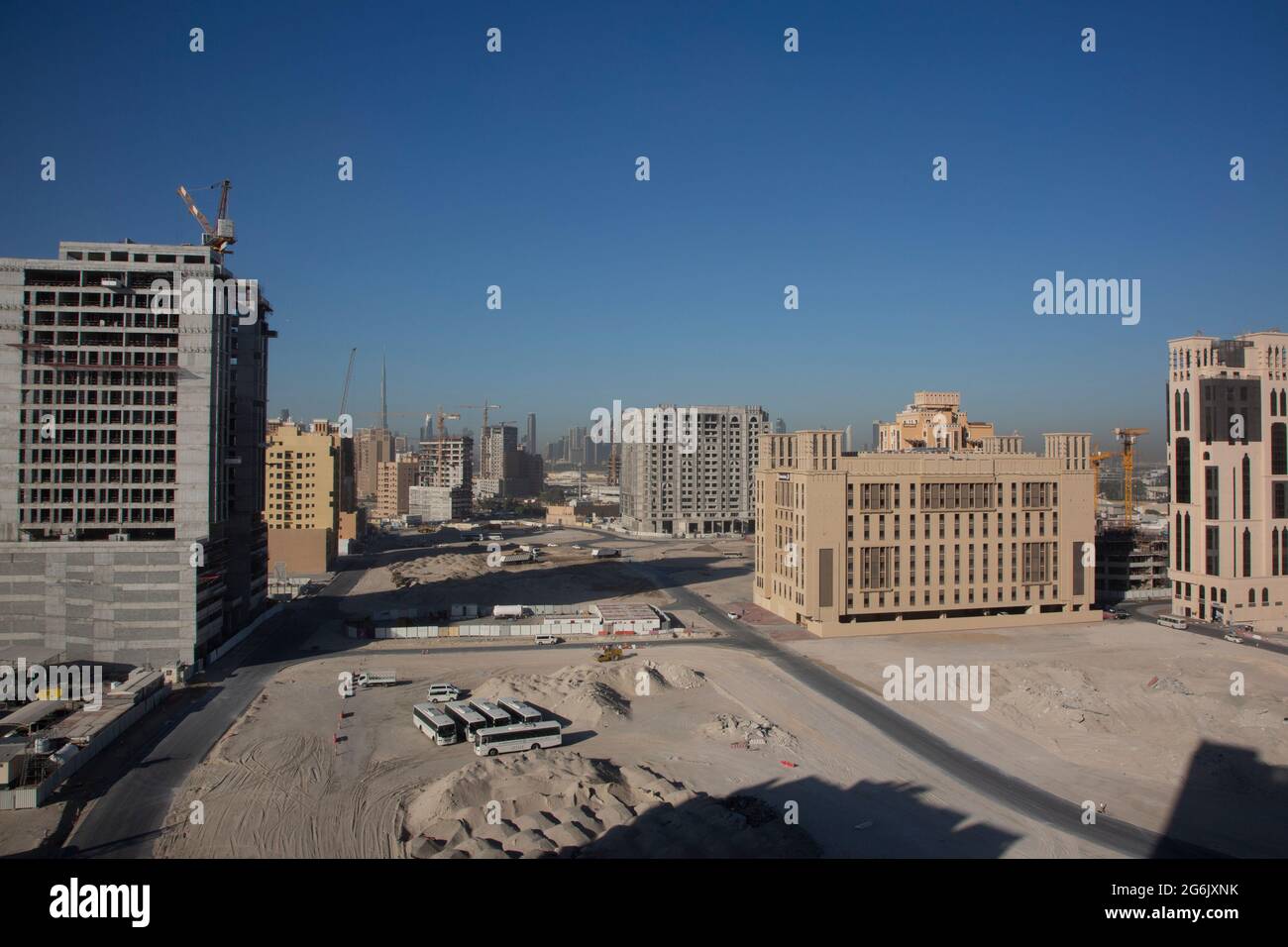 In attesa dell'EXPO 2020, in tutta Dubai verranno costruiti hotel nuovi di zecca. Foto Stock