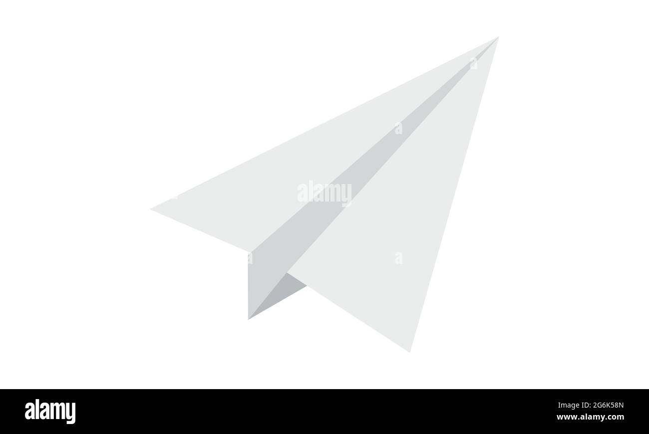 Invia immagine vettoriale icona piano carta Illustrazione Vettoriale