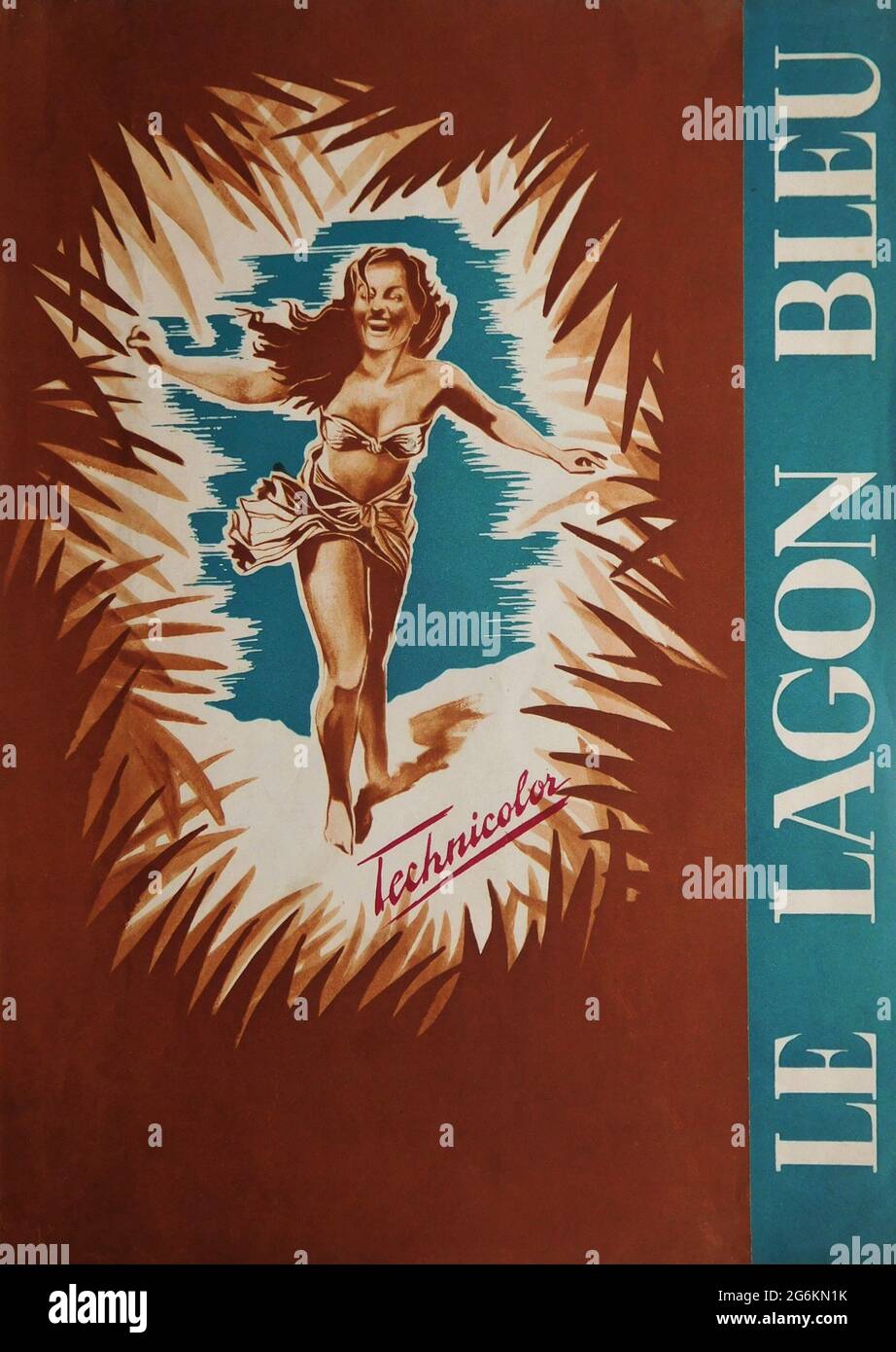 JEAN SIMMONS nella LAGUNA BLU 1949 regista FRANK LAUNDER romanzo Henry de Vere Stacpoole produttori Sidney Gilliat e Frank Launder Foto individuali / Victory Film (Francia) Foto Stock