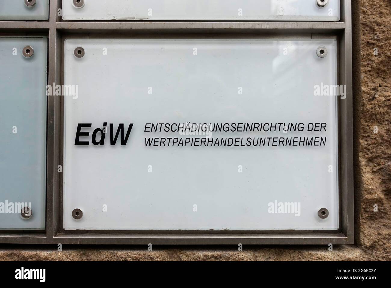 EDW, Entschädigungseinrichtung der Wertpapierhandelsunternehmen, Berlino, Germania Foto Stock