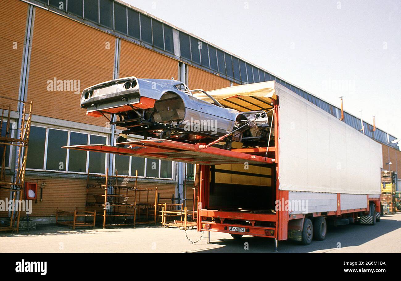 Stabilimento Ferrari a Maranello 1987 Foto Stock