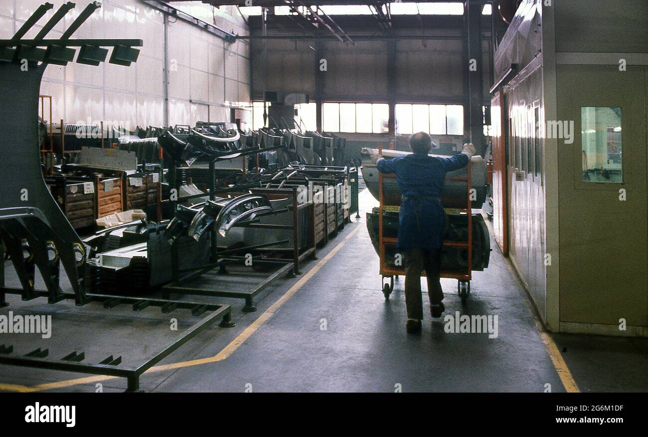 Stabilimento Ferrari a Maranello 1987 Foto Stock