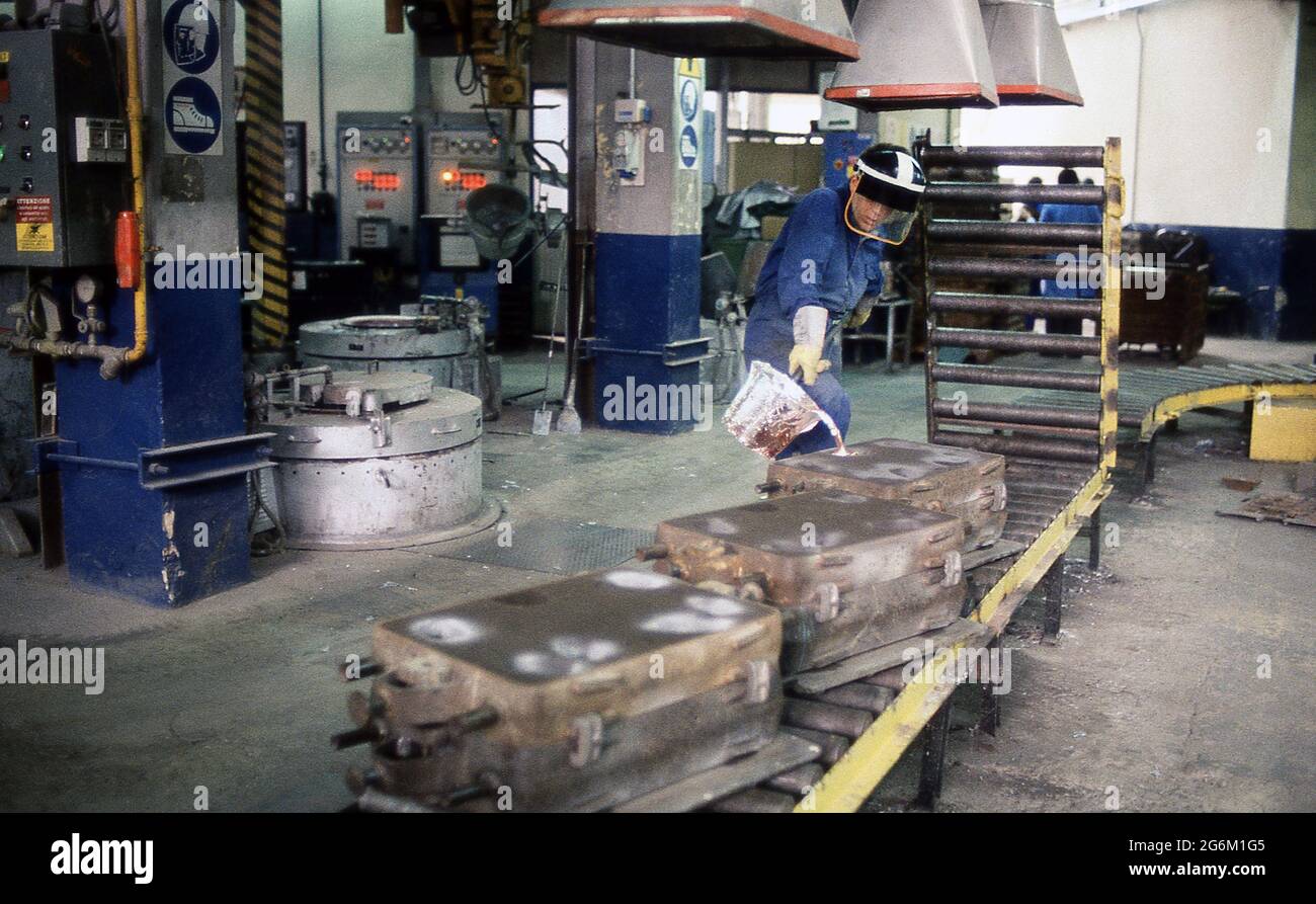 Stabilimento Ferrari a Maranello 1987 Foto Stock