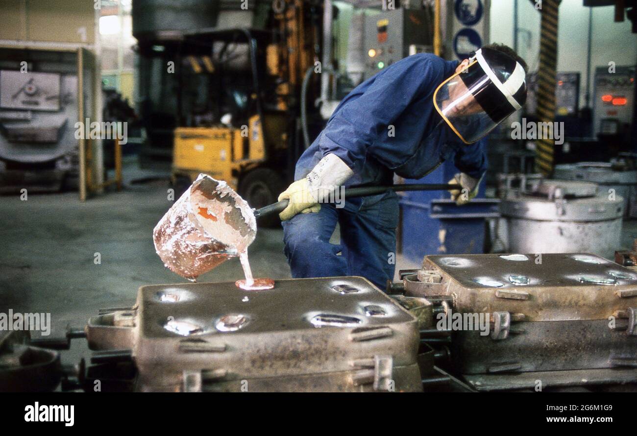 Stabilimento Ferrari a Maranello 1987 Foto Stock