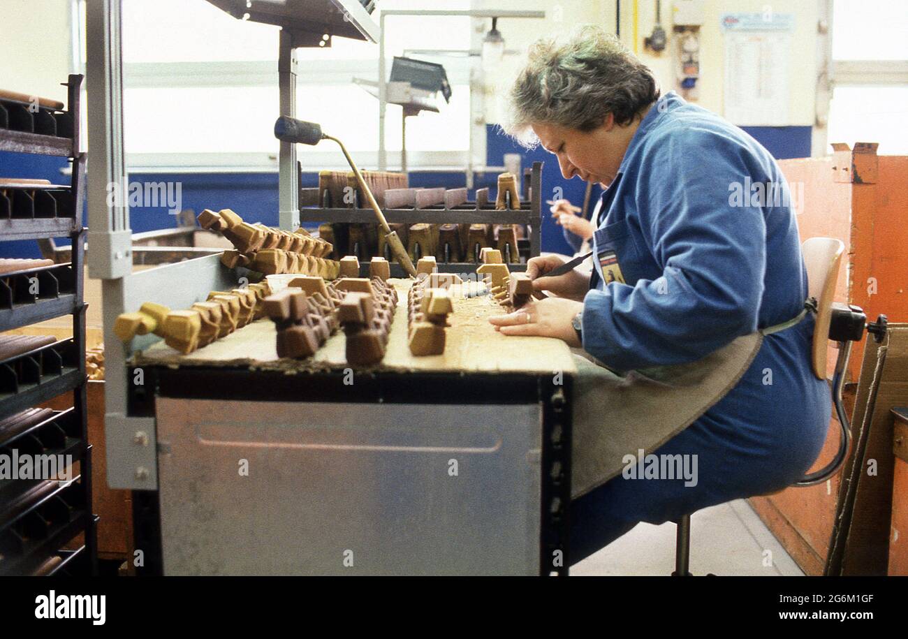 Stabilimento Ferrari a Maranello 1987 Foto Stock