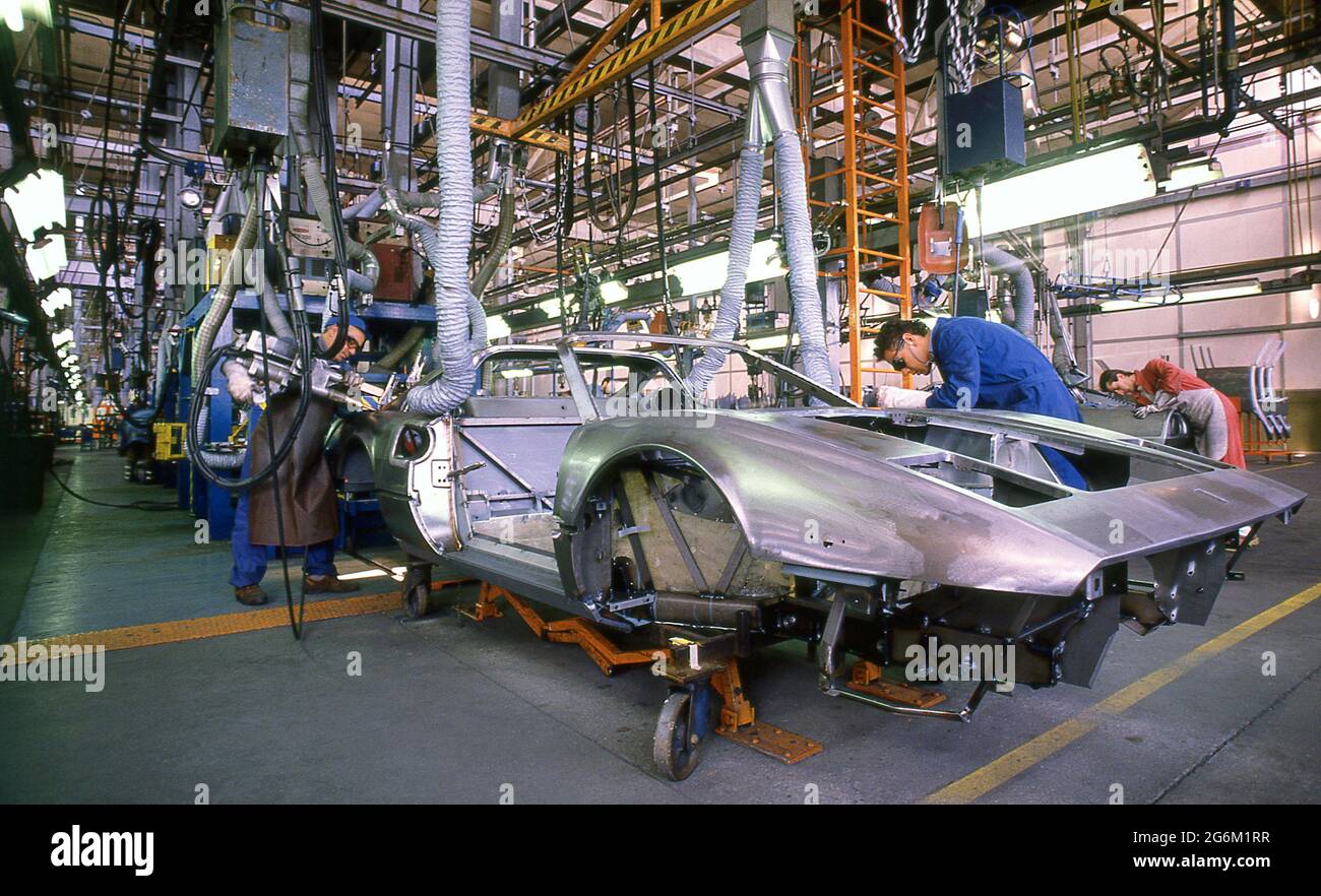 Stabilimento Ferrari a Maranello 1987 Foto Stock