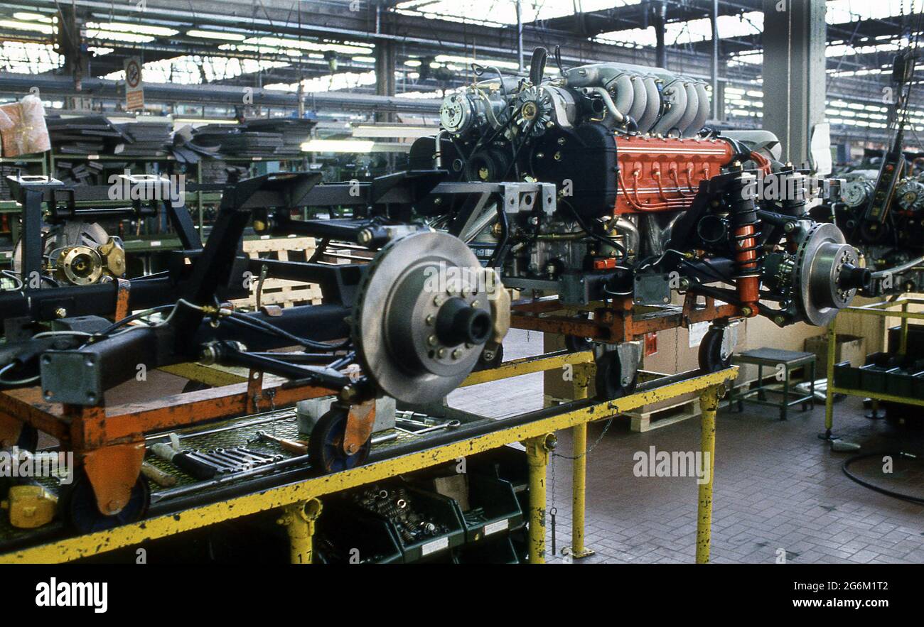 Stabilimento Ferrari a Maranello 1987 Foto Stock