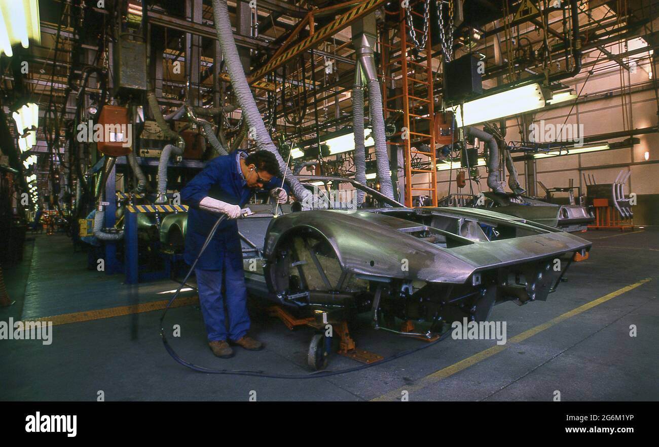 Stabilimento Ferrari a Maranello 1987 Foto Stock