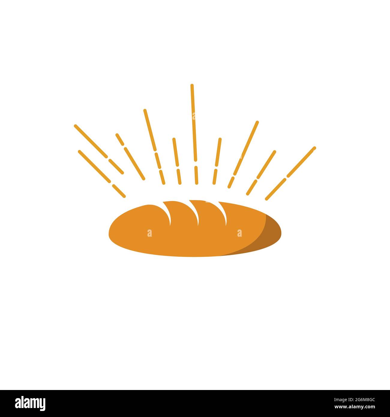 Icona Bread Vector illustrazione del design modello Illustrazione Vettoriale