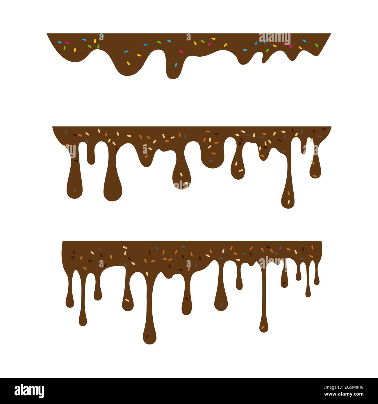 Melt Chocolate Vector icona disegno modello Illustrazione Vettoriale