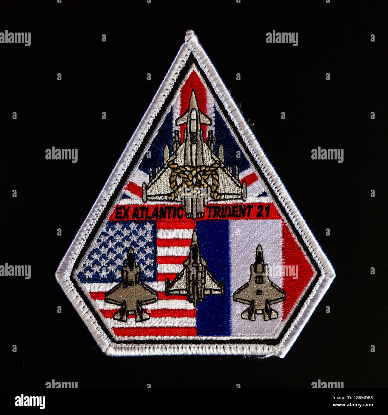 Royal Air Force 2021 esercizio Atlantic Trident patch Foto Stock