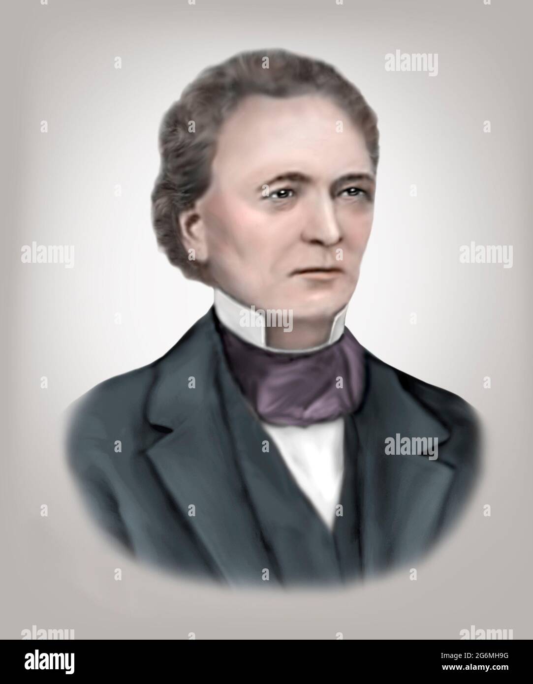 Walter Hunt 1796-1859 American Inventor Mechanic Foto Stock