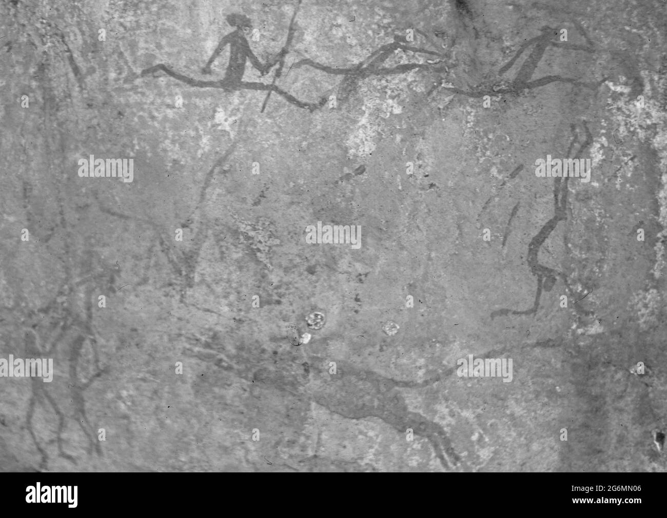 Botswana: Le antiche pitture di pietra dei boscimani alle colline di Tsodillo nel Kalahari centrale Foto Stock