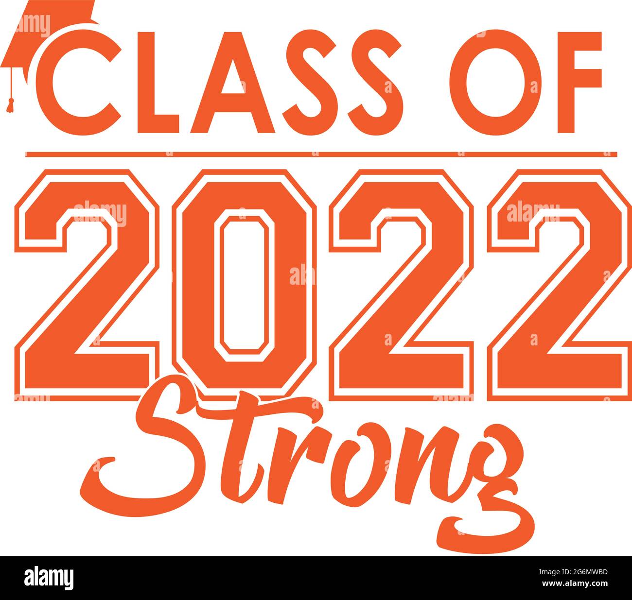 Classe di grafica arancione FORTE 2022 Illustrazione Vettoriale
