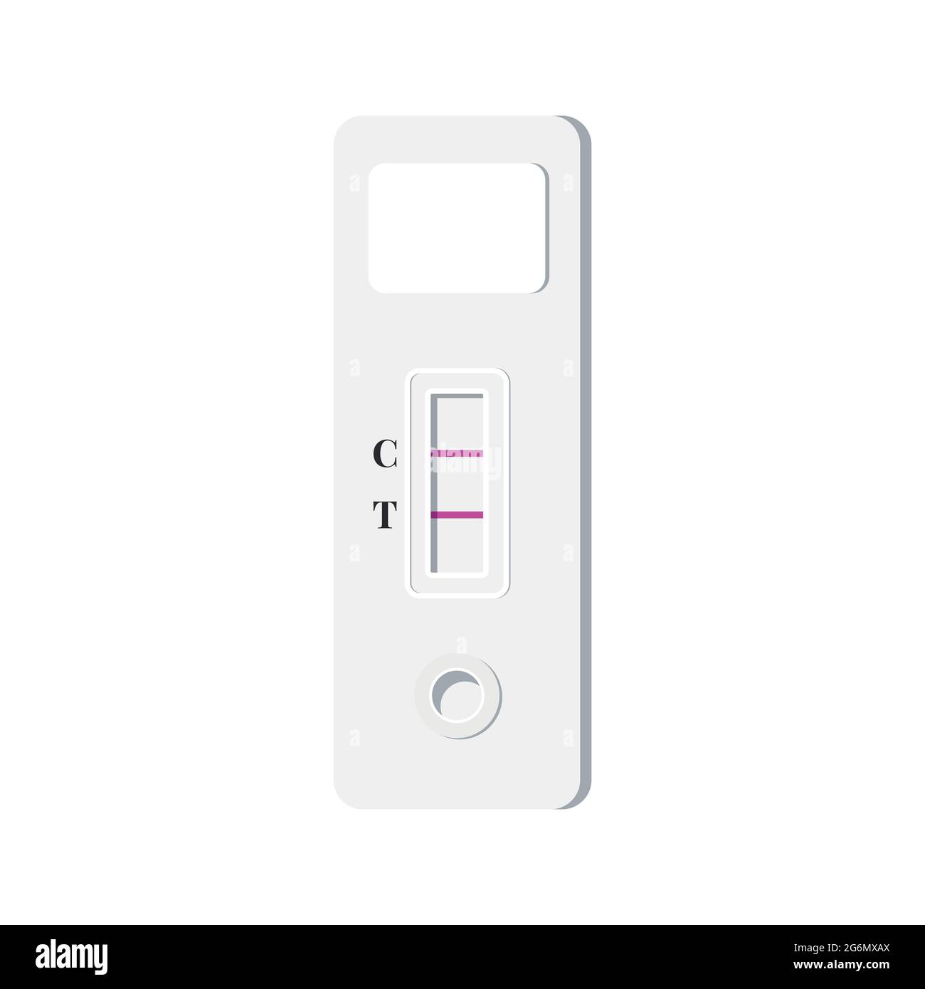 Risultati dei test di influenza espressa, covid, hcv, antigene hiv. Illustrazione Vettoriale