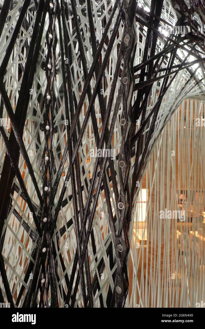 Achim Menges, Jan Knippers (ICD Università di Stoccarda e ITKE Università di Stoccarda, Germania) Cultura materiale: Ripensare il substrato fisico Foto Stock