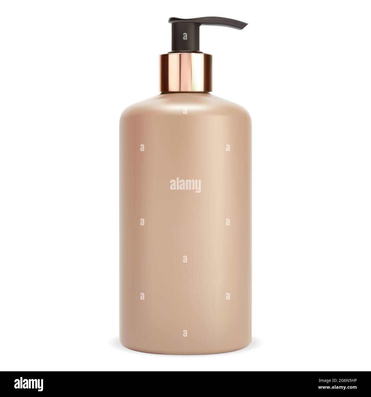 Flacone pompa. Dispenser shampoo, pacchetto idratante. Illustrazione del  contenitore in plastica della lozione del corpo. Confezione di gel per la  cura dei capelli realistica, surf dorato Immagine e Vettoriale - Alamy