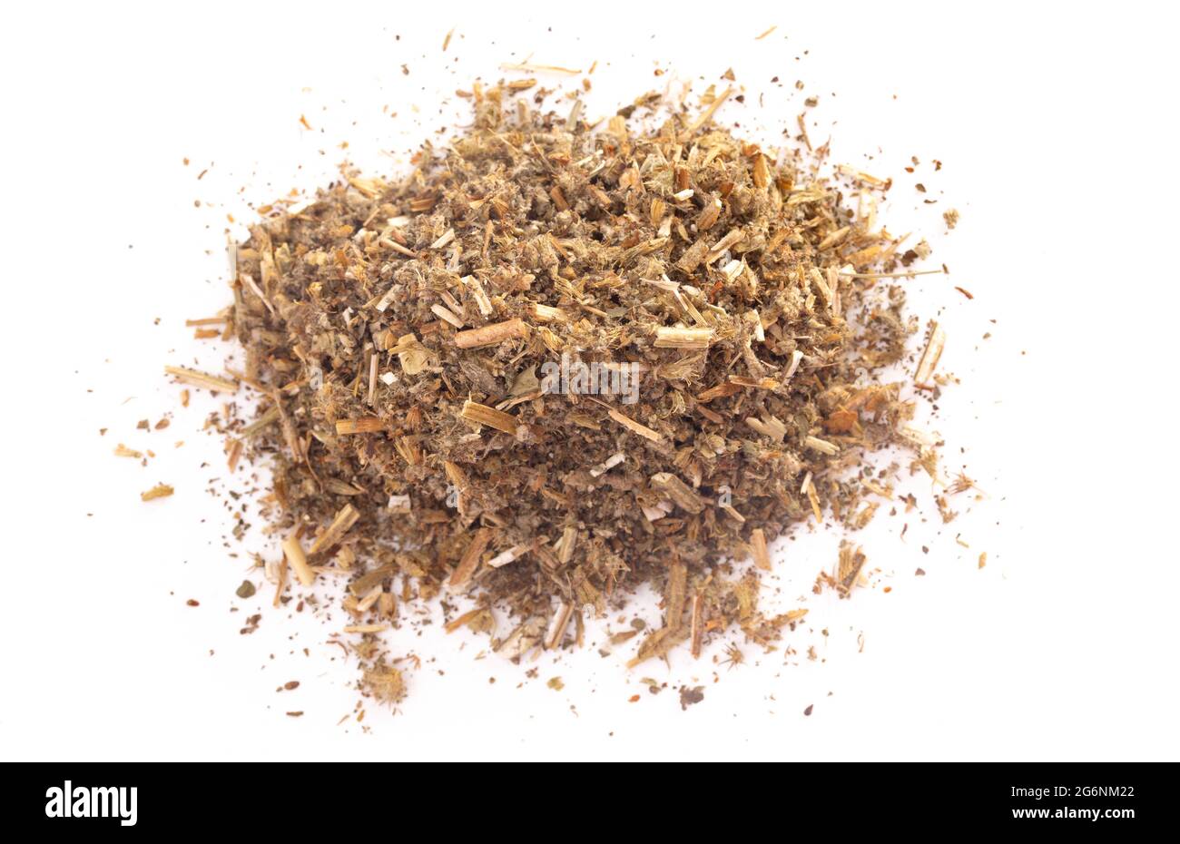 Mucchio di Hequehound essiccato isolato su uno sfondo bianco Foto Stock