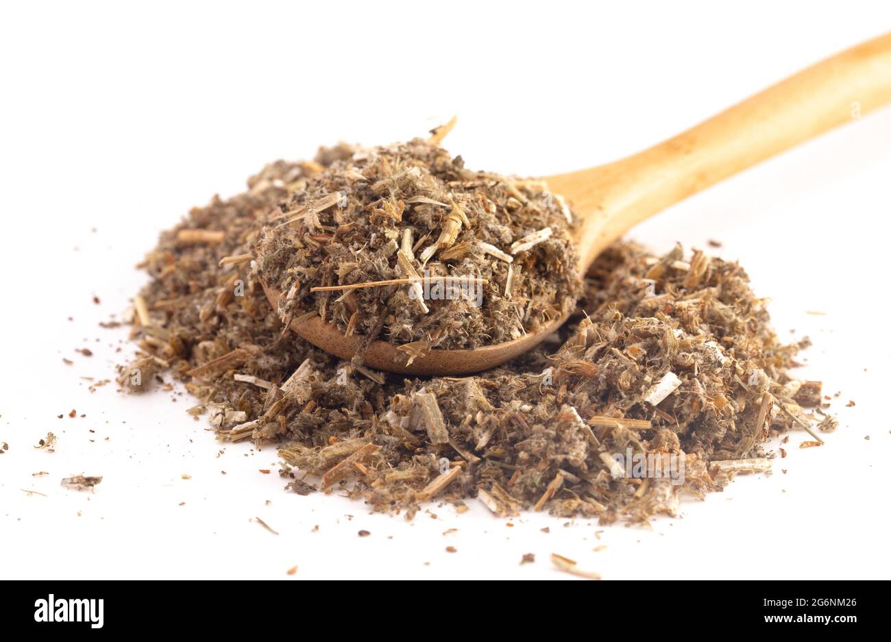 Mucchio di Hequehound essiccato isolato su uno sfondo bianco Foto Stock