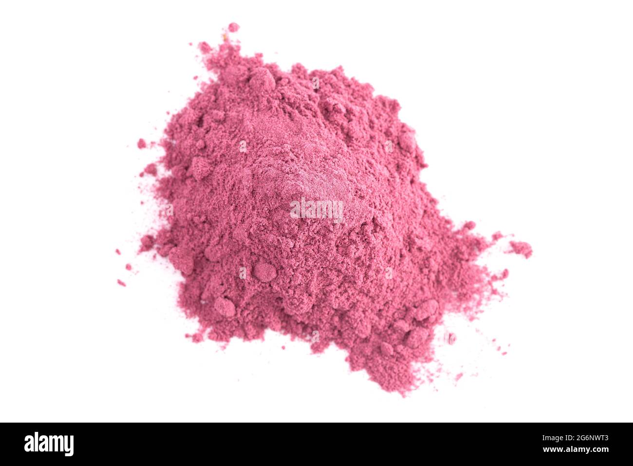 Polvere di bacca di Acai di colore brillante perfetta per aggiungere alle ricette come i frullati Foto Stock