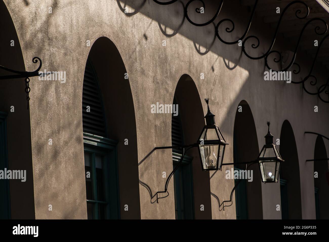 French Quarter Street Scene, French Quarter, New Orleans, Louisiana, USA Foto Stock