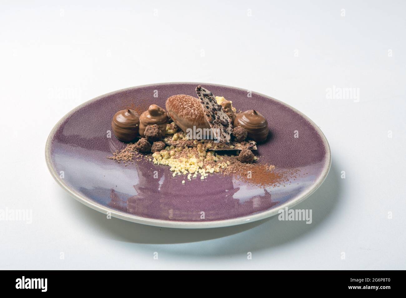 Deserto di cioccolato decadente Foto Stock