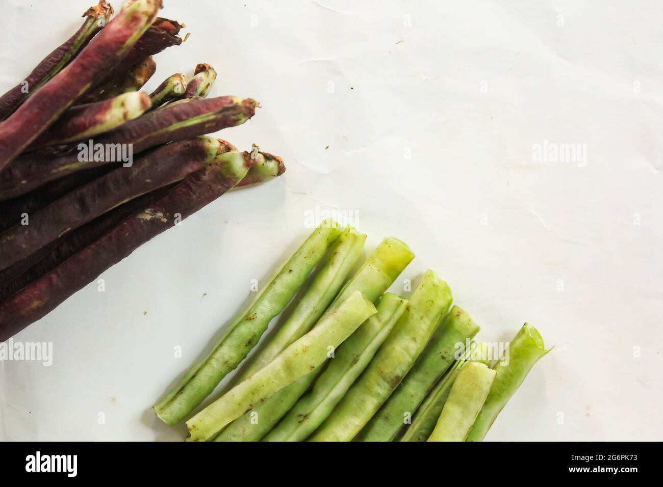 Fagiolo di Yardlong o legume vegetale, Foto Stock