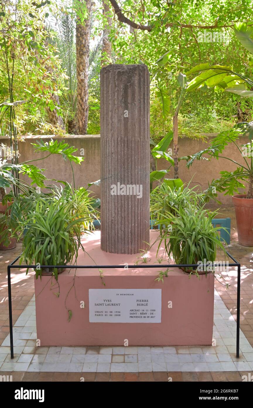 Il Memoriale YSL al Giardino Majorelle di Marrakech, Marocco ma Foto Stock