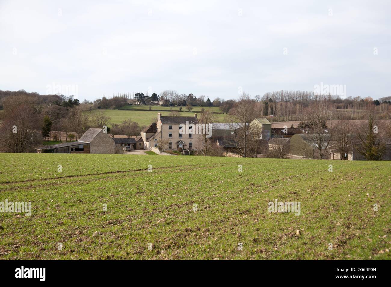 Wilcote, Oxfordshire, UK 03 21 2020 Bridewell Farm in Wilcote, West Oxfordshire, UK Foto Stock