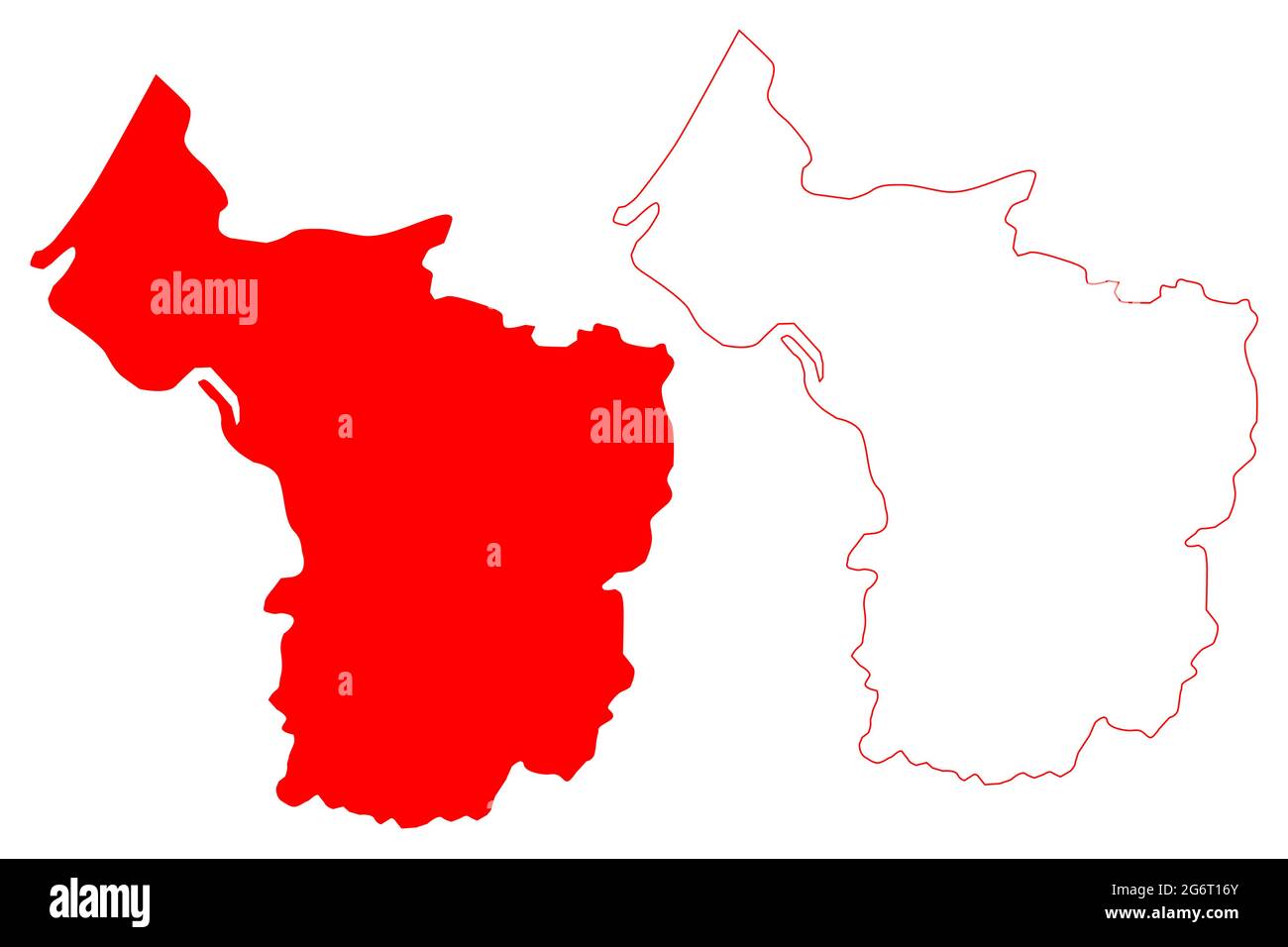 Bristol (Regno Unito, Città, contea cerimoniale e autorità unitaria dell'Inghilterra) mappa illustrazione vettoriale, abbozzare mappa Bristol Illustrazione Vettoriale