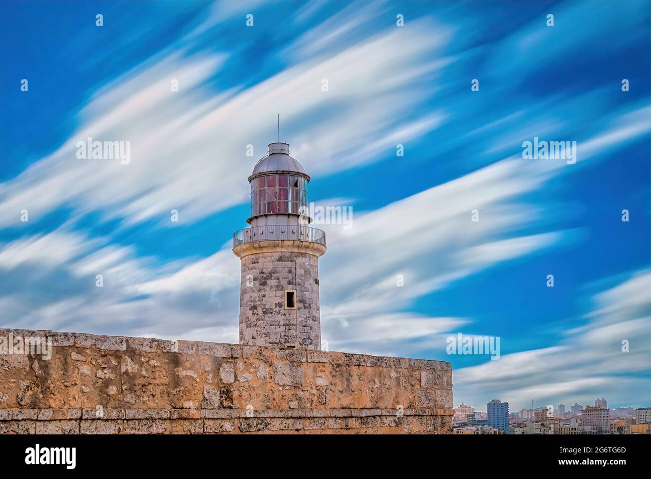 Caratteristiche architettoniche nel castello di El Morro, l'Avana, Cuba Foto Stock