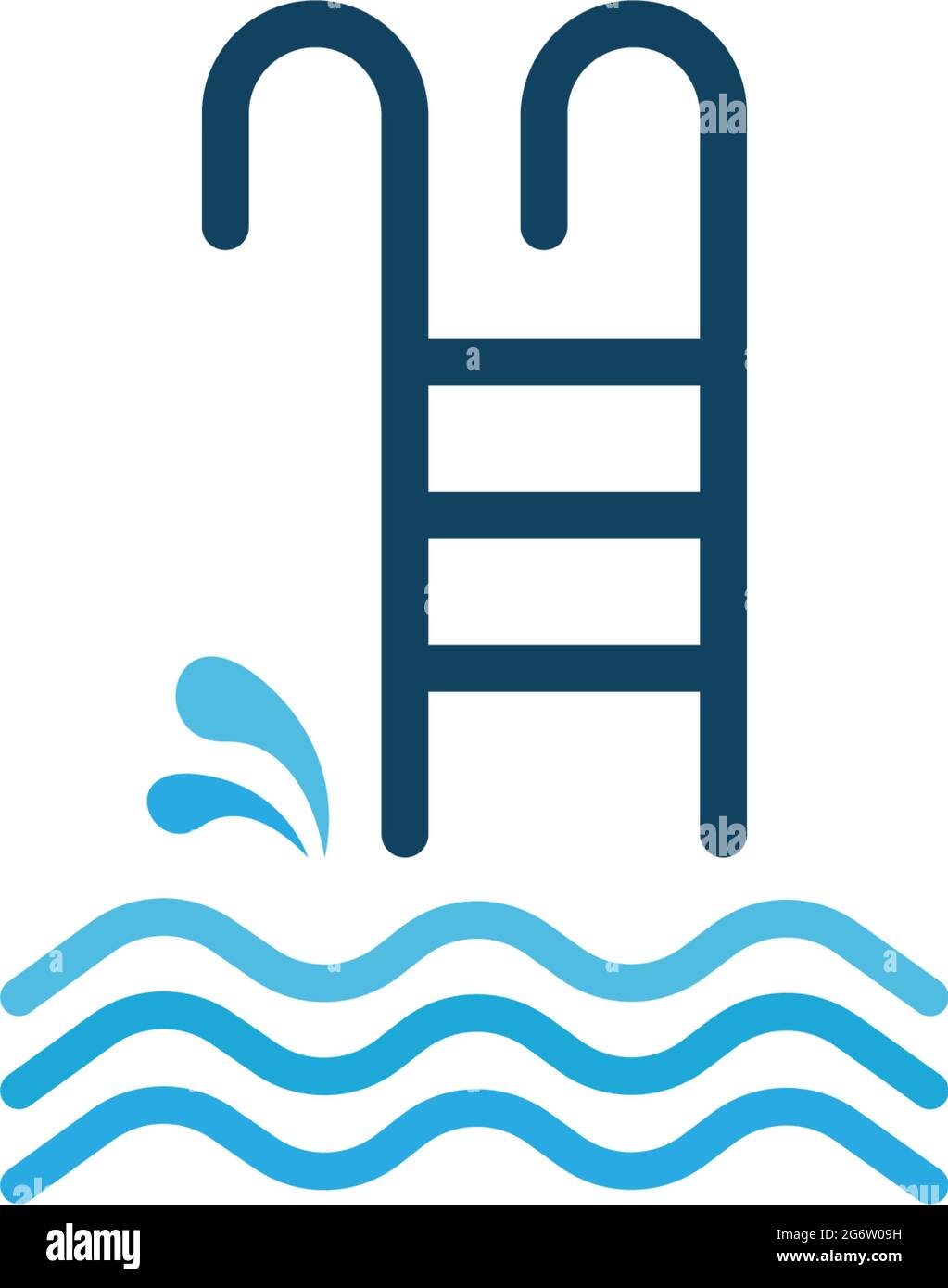 Nuota. Icona nuoto logo disegno concetto illustrazione vettore Illustrazione Vettoriale