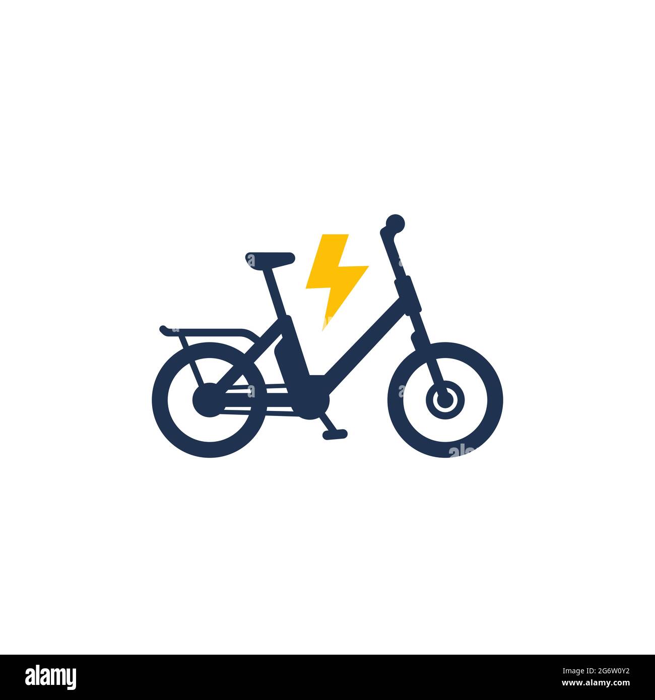 Icona bici elettrica, bicicletta elettrica o bicicletta elettrica Immagine e  Vettoriale - Alamy