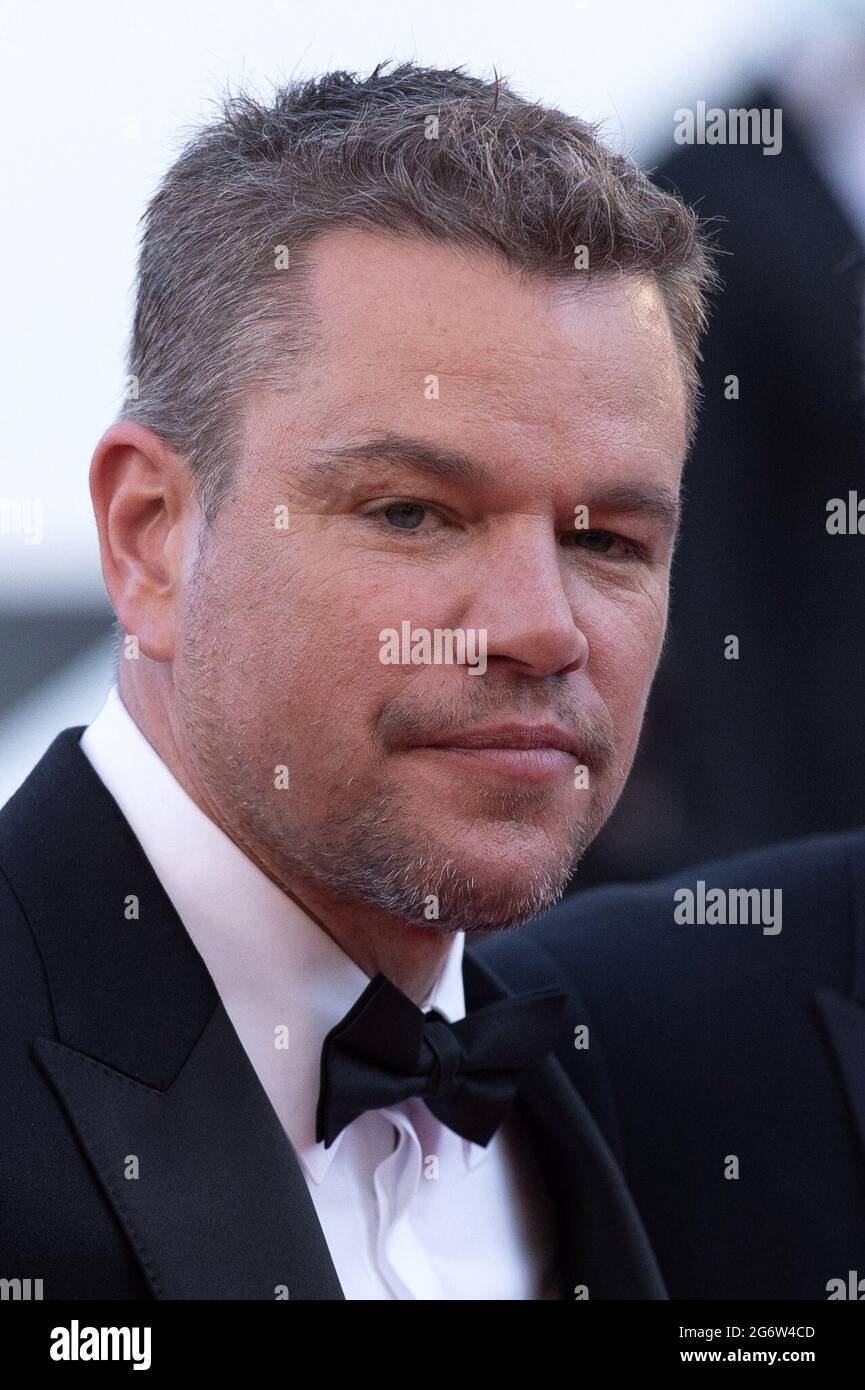 Matt Damon partecipa alla prima Stillwater come parte del 74a Festival Internazionale del Cinema di Cannes, in Francia, il 08 luglio 2021. Foto di Aurore Marechal/ABACAPRESS.COM Foto Stock