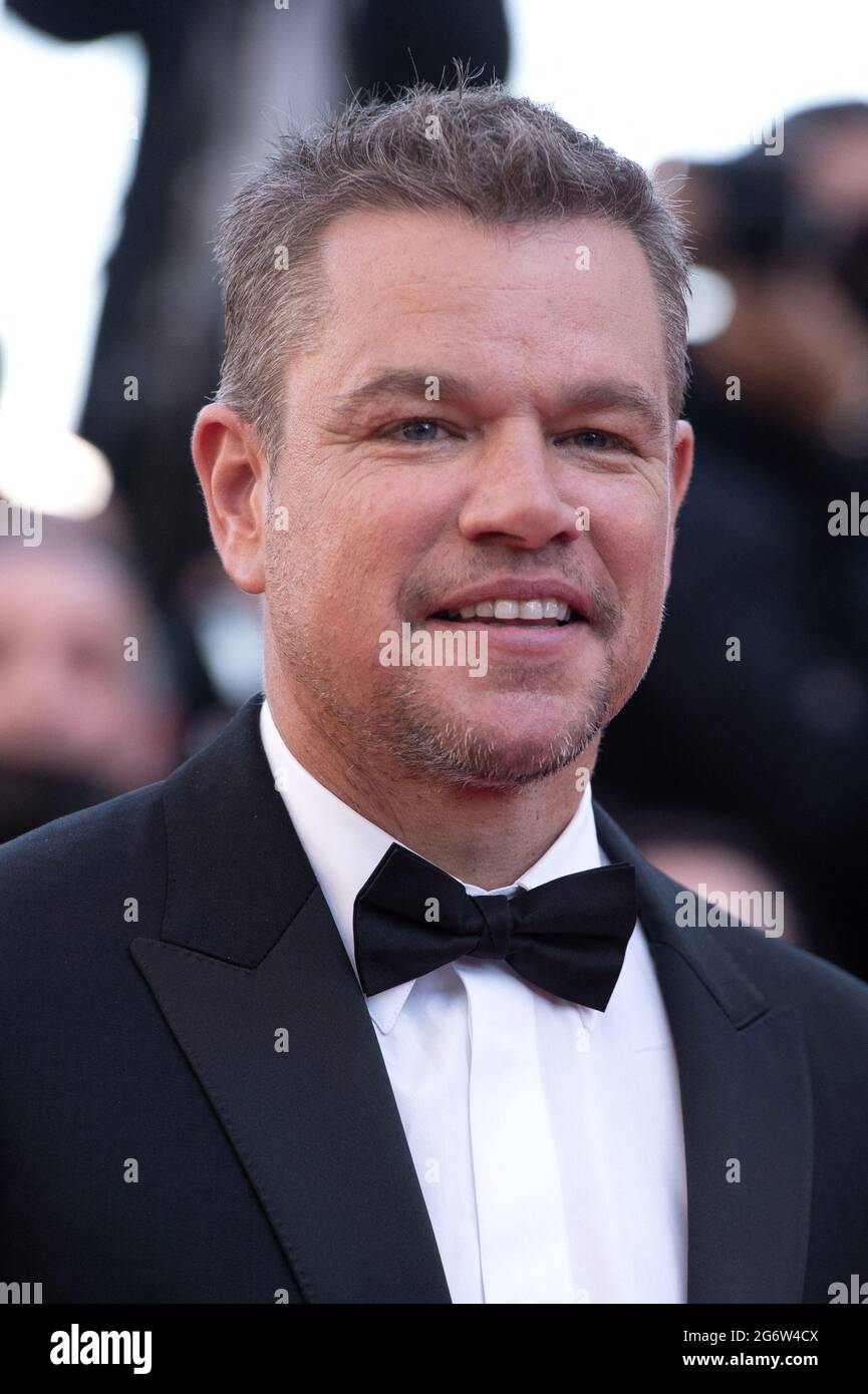 Matt Damon partecipa alla prima Stillwater come parte del 74a Festival Internazionale del Cinema di Cannes, in Francia, il 08 luglio 2021. Foto di Aurore Marechal/ABACAPRESS.COM Foto Stock