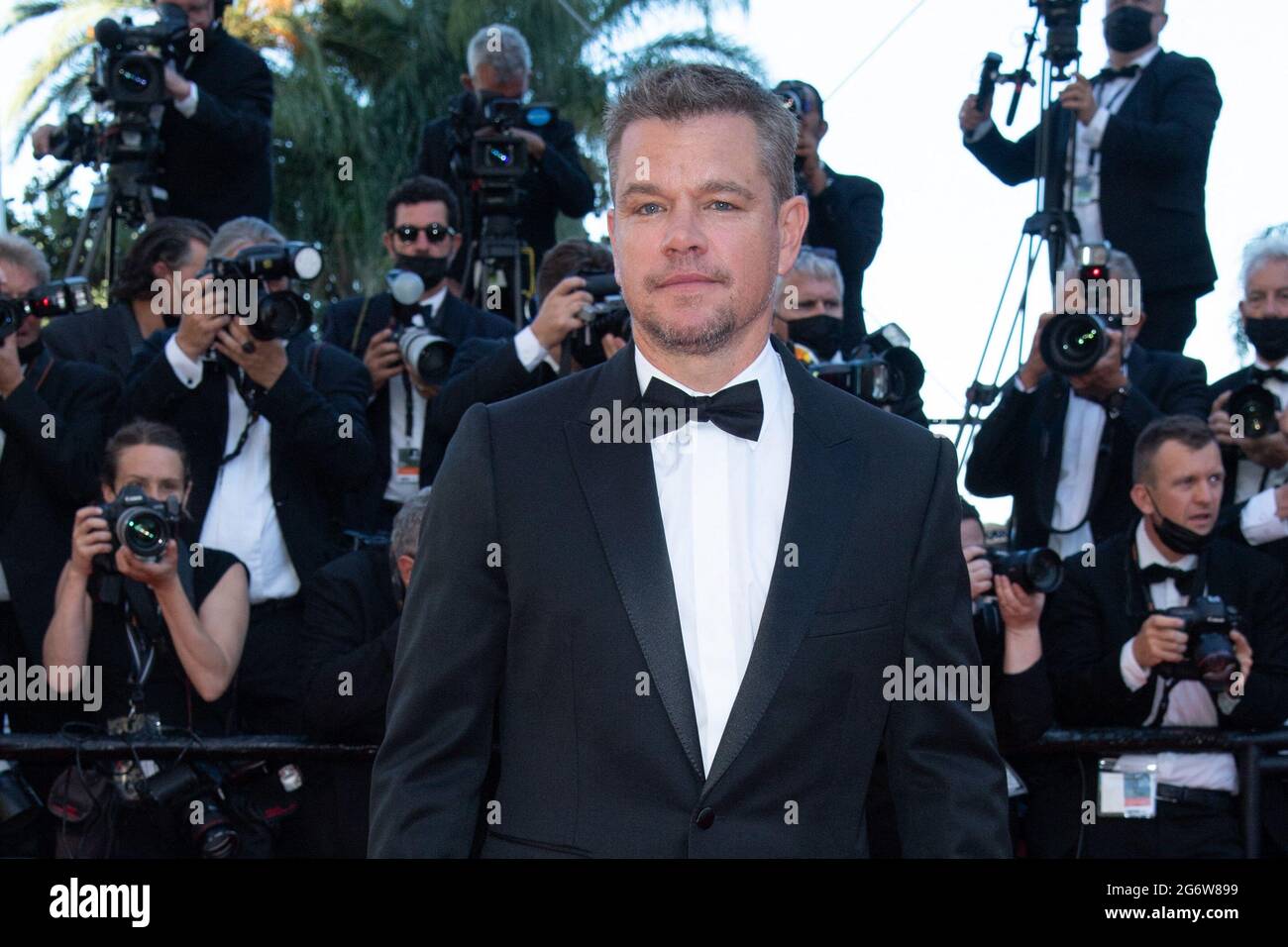 Matt Damon partecipa alla prima Stillwater come parte del 74a Festival Internazionale del Cinema di Cannes, in Francia, il 08 luglio 2021. Foto di Aurore Marechal/ABACAPRESS.COM Foto Stock