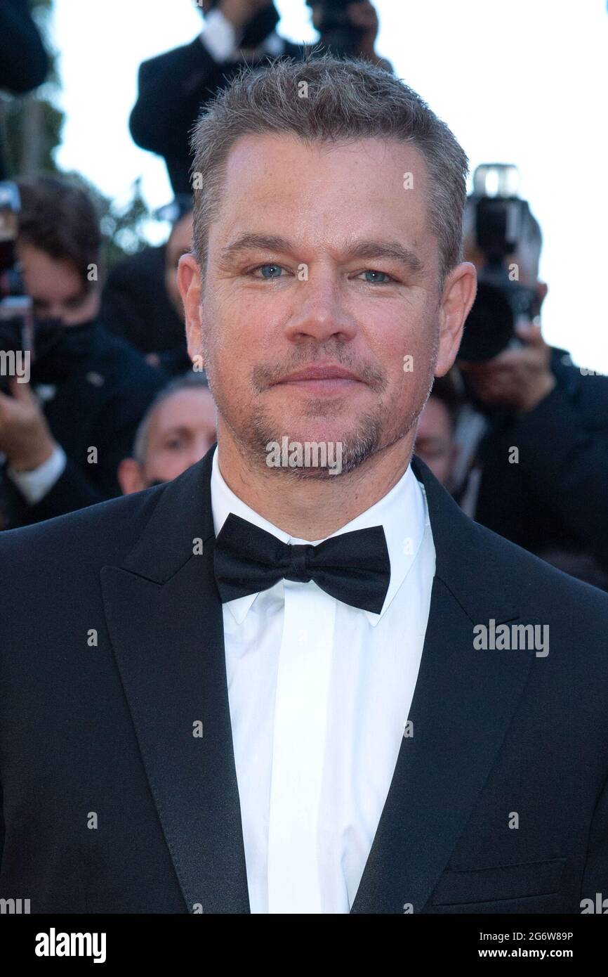 Matt Damon partecipa alla prima Stillwater come parte del 74a Festival Internazionale del Cinema di Cannes, in Francia, il 08 luglio 2021. Foto di Aurore Marechal/ABACAPRESS.COM Foto Stock