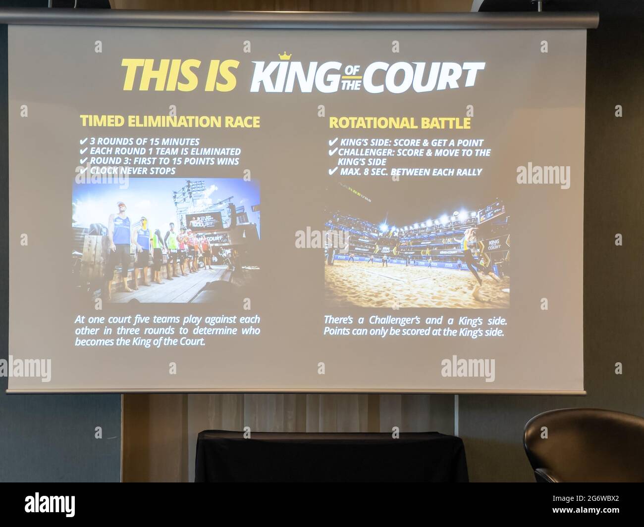 Pressekonferenz Deutschland-Premiere Beach-Volley-formato 'Re del Tribunale', DVV Deutscher Volley Verband, Amburgo, Radisson Bli Hotel, Dammt Foto Stock