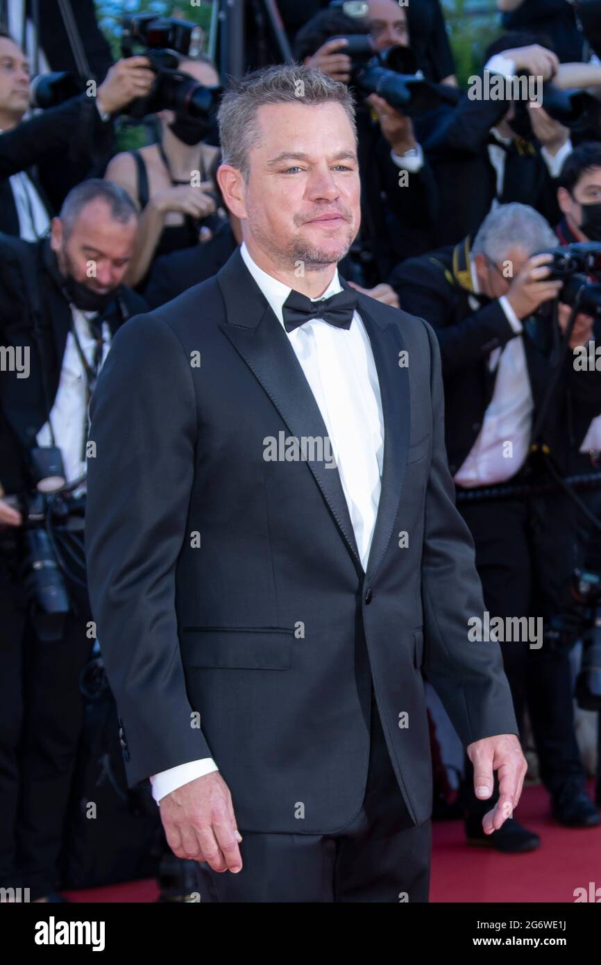 Matt Damon partecipa alla proiezione "Stillwater" durante il 74a edizione del Festival di Cannes il 08 luglio 2021 a Cannes, Francia. Sbastien Courdji/imageSPACE Credit: Imagespace/Alamy Live News Foto Stock