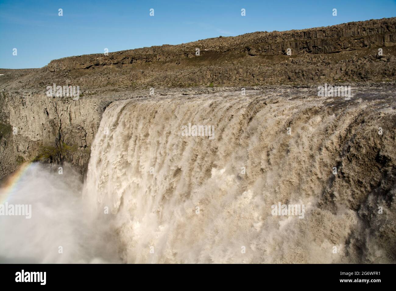 Dettifoss è la più potente cascata d'Europa Foto Stock