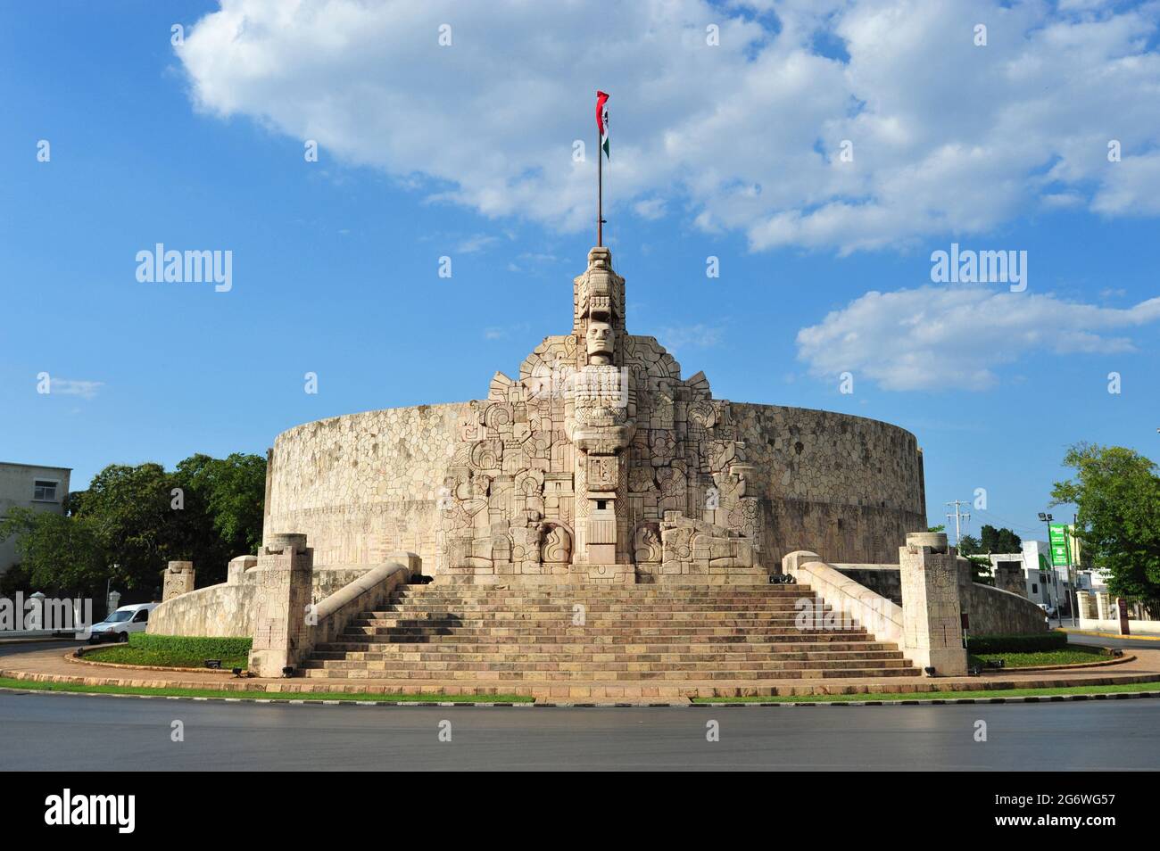 MESSICO. STATO DI YUCATAN. MERIDA. IL MONUMENTO INDIANO. Foto Stock