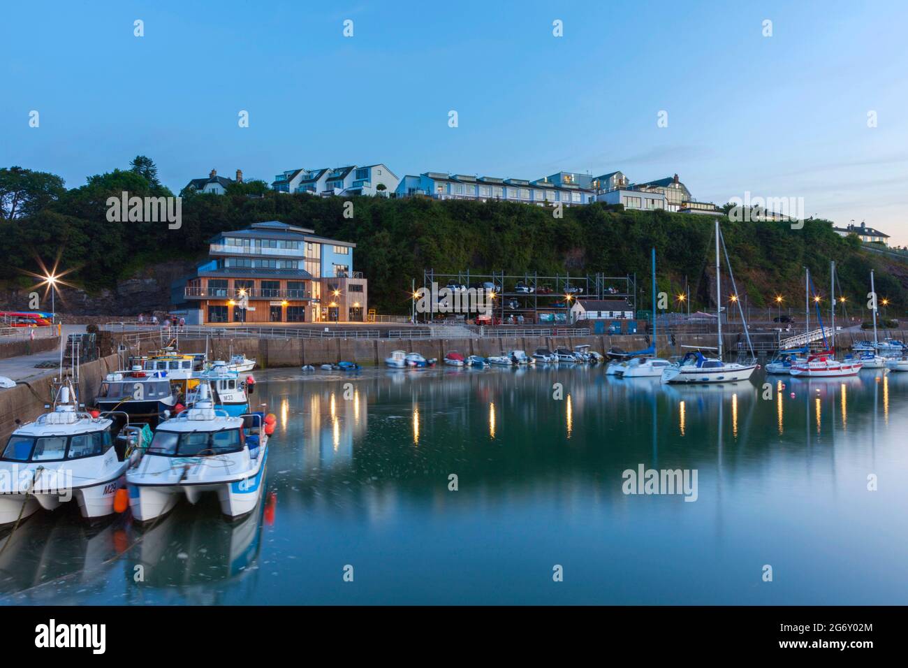 St Brides Spa Hotel, Saundersfoot Harbour, Pembrokeshire, Galles, Regno Unito Foto Stock