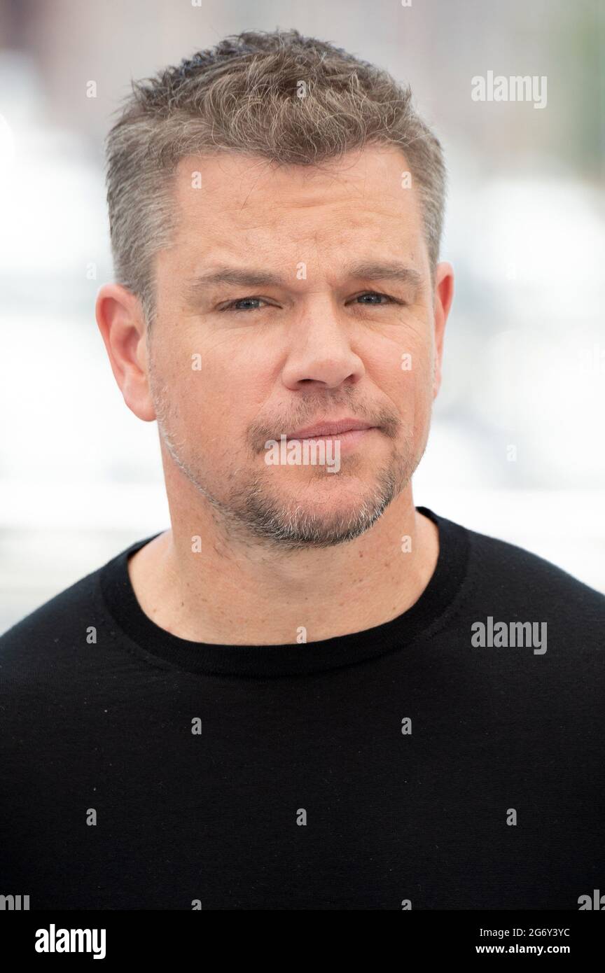 Matt Damon partecipa alla fotocellula Stillwater durante il 74a edizione del Festival di Cannes il 08 luglio 2021 a Cannes, Francia. Foto di David Niviere/ABACAPRESS.COM Foto Stock