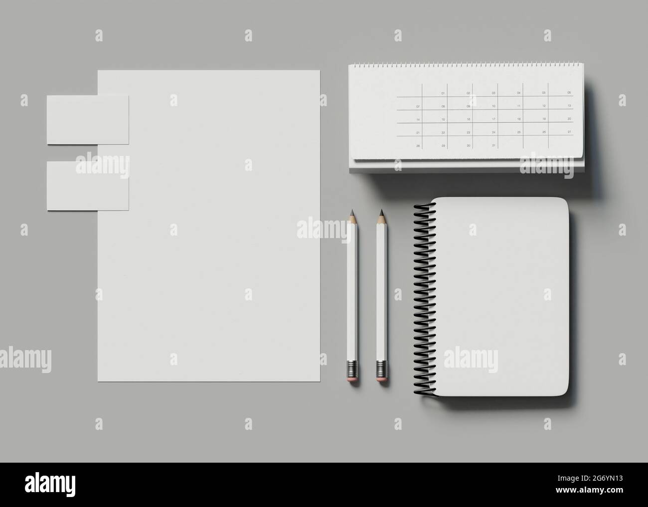 Branding fisso 3d. Identità aziendale Foto Stock